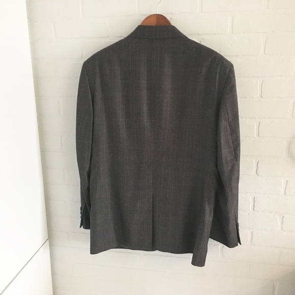JoS. A. Bank Men’s Blazer Signature Gold Model Gordon Charcoal Gray/Cream Sz 42S - Picture 8 of 13